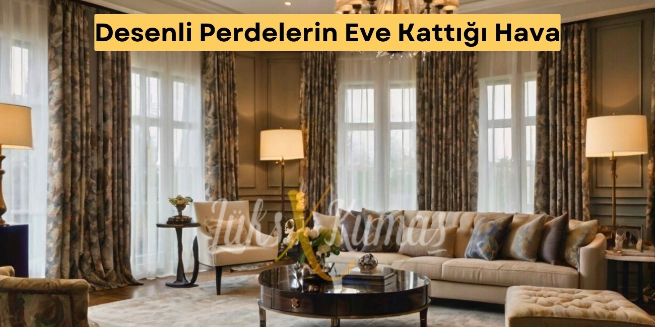 Desenli Perdelerin Eve Kattığı Hava