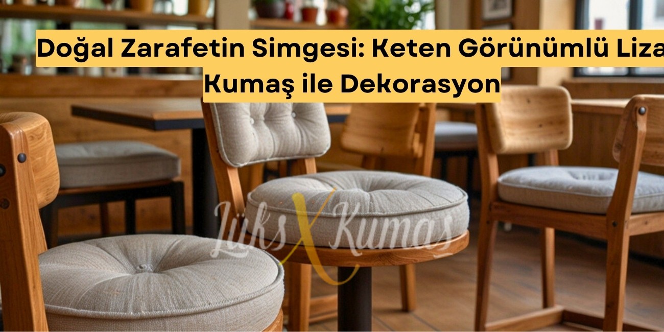 Doğal Zarafetin Simgesi: Keten Görünümlü Liza Kumaş ile Dekorasyon